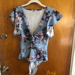 Floral body suit